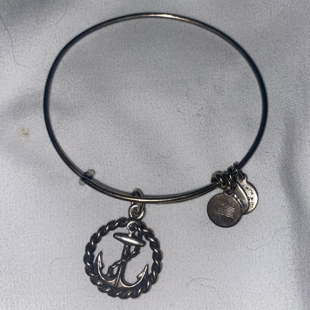 Retired 2015 Alex and Ani Silver Anchor bracelet